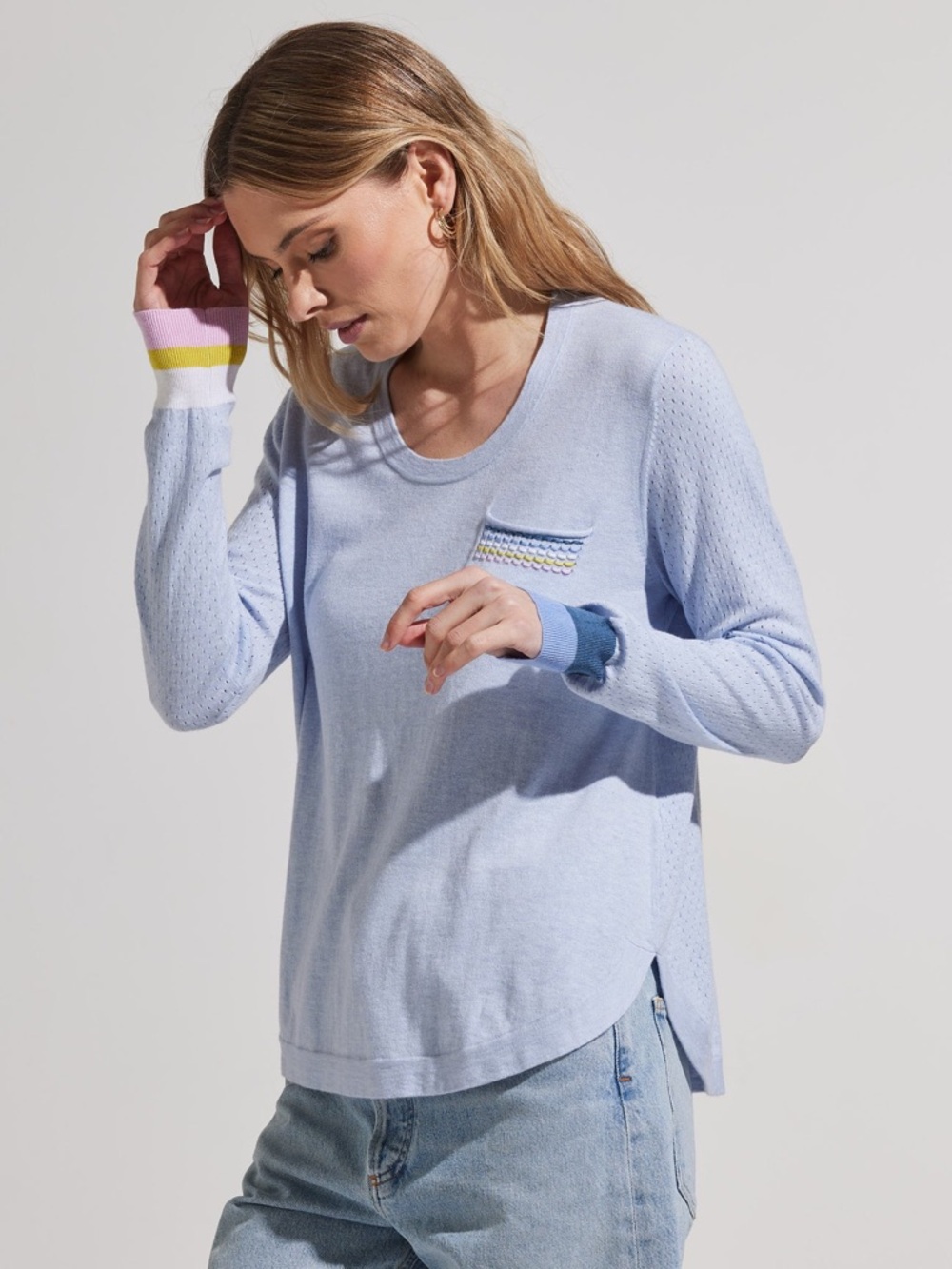 Zacket & Plover- stitch pocket sweater